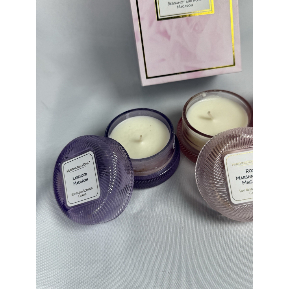 Huntington Home Macaron Candle Collection 3 Scents Fragrance 1.8 Oz - Picture 5 of 9